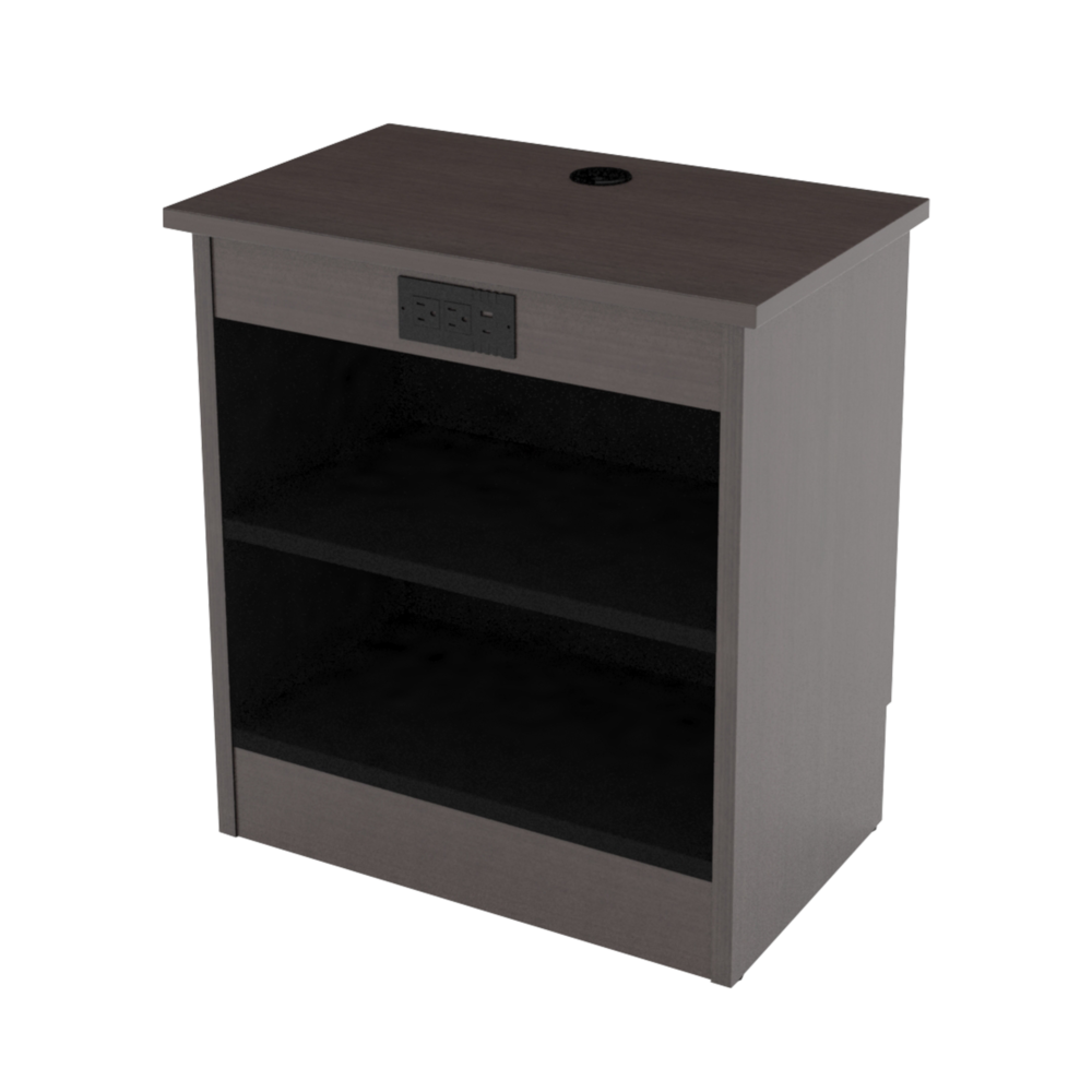 32w Nightstand w Shelf + Power